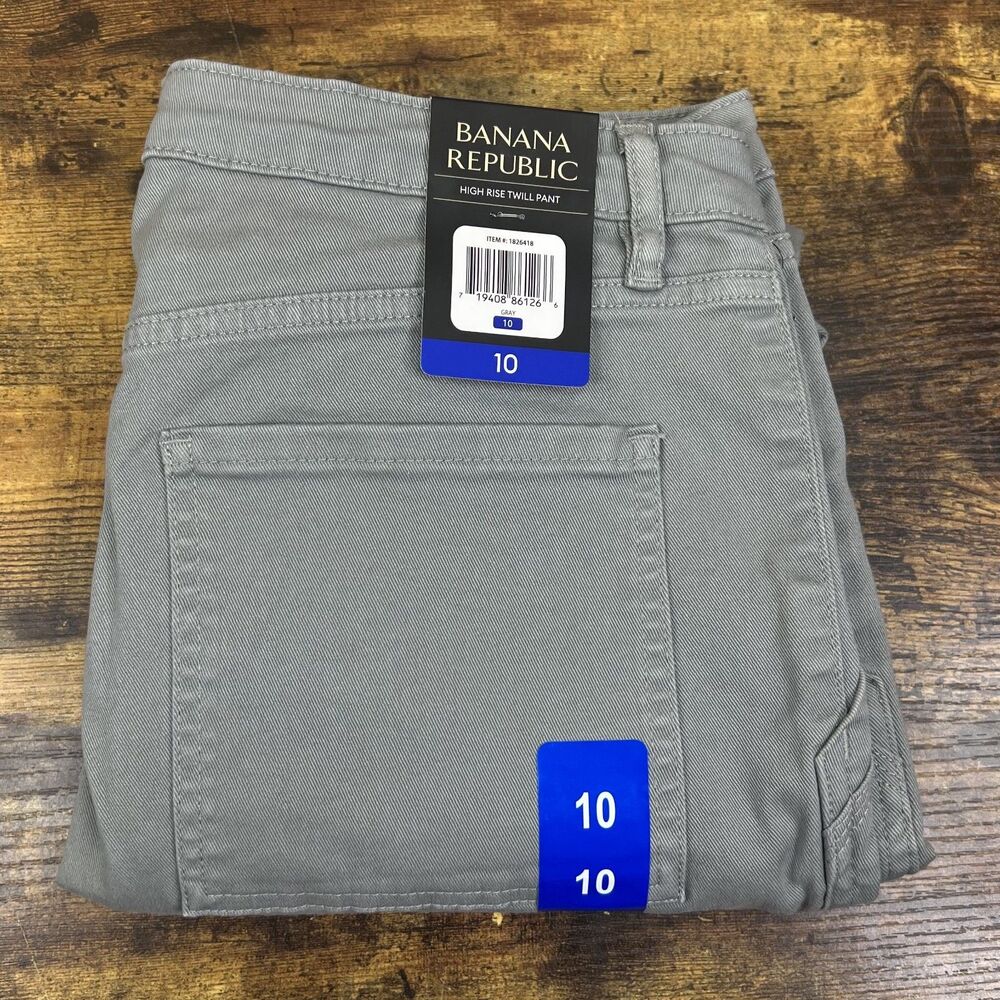 Banana Republic Slacks Chinos Khakis Gray Pants Denim NWT